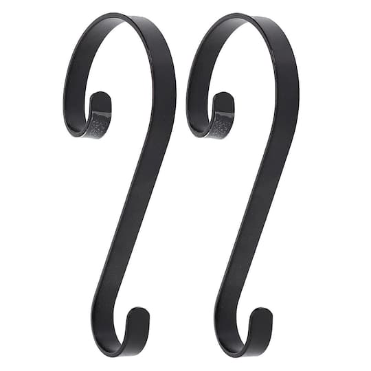 Haute Decor Stocking Scroll® Matte Black Stocking Holders